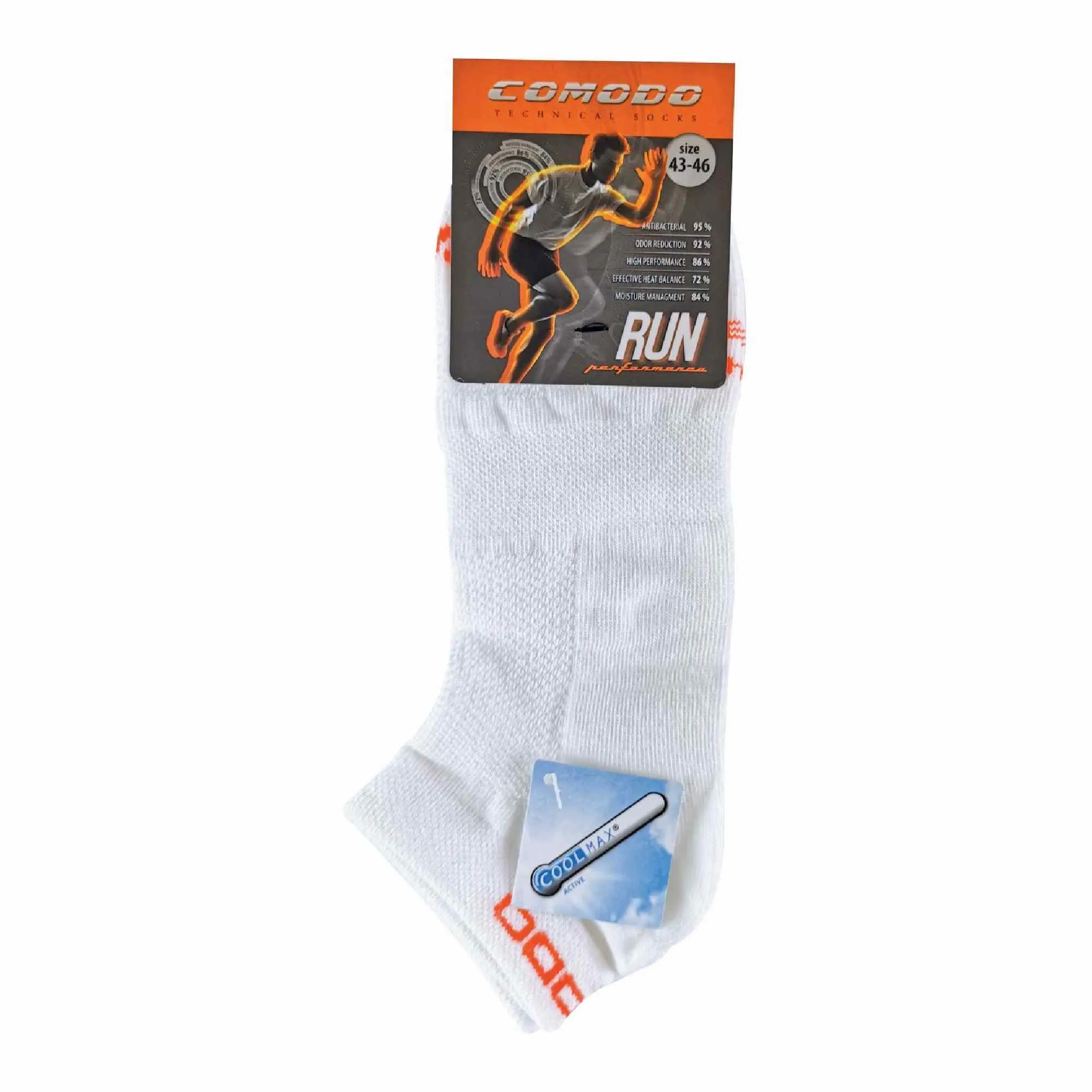 1 Pack Ultra Coolmax Ankle Length Running Socks
