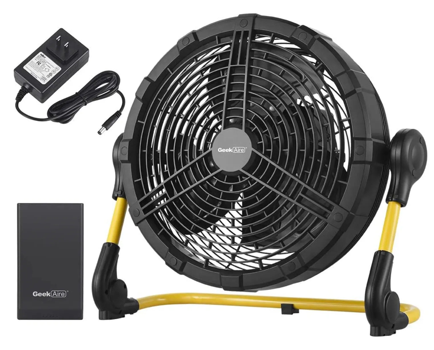 12" Geek Aire DC Rechargeable Outdoor Fan