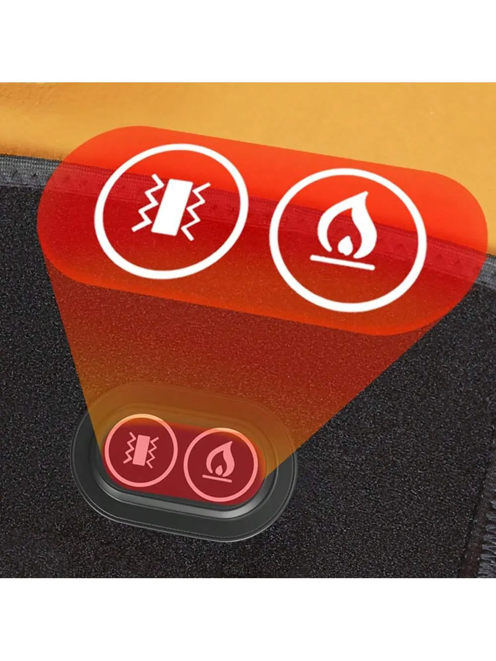 1pc Electric Heating Knee Pad With Vibration Massage For Knee Warmth And Pain Relief