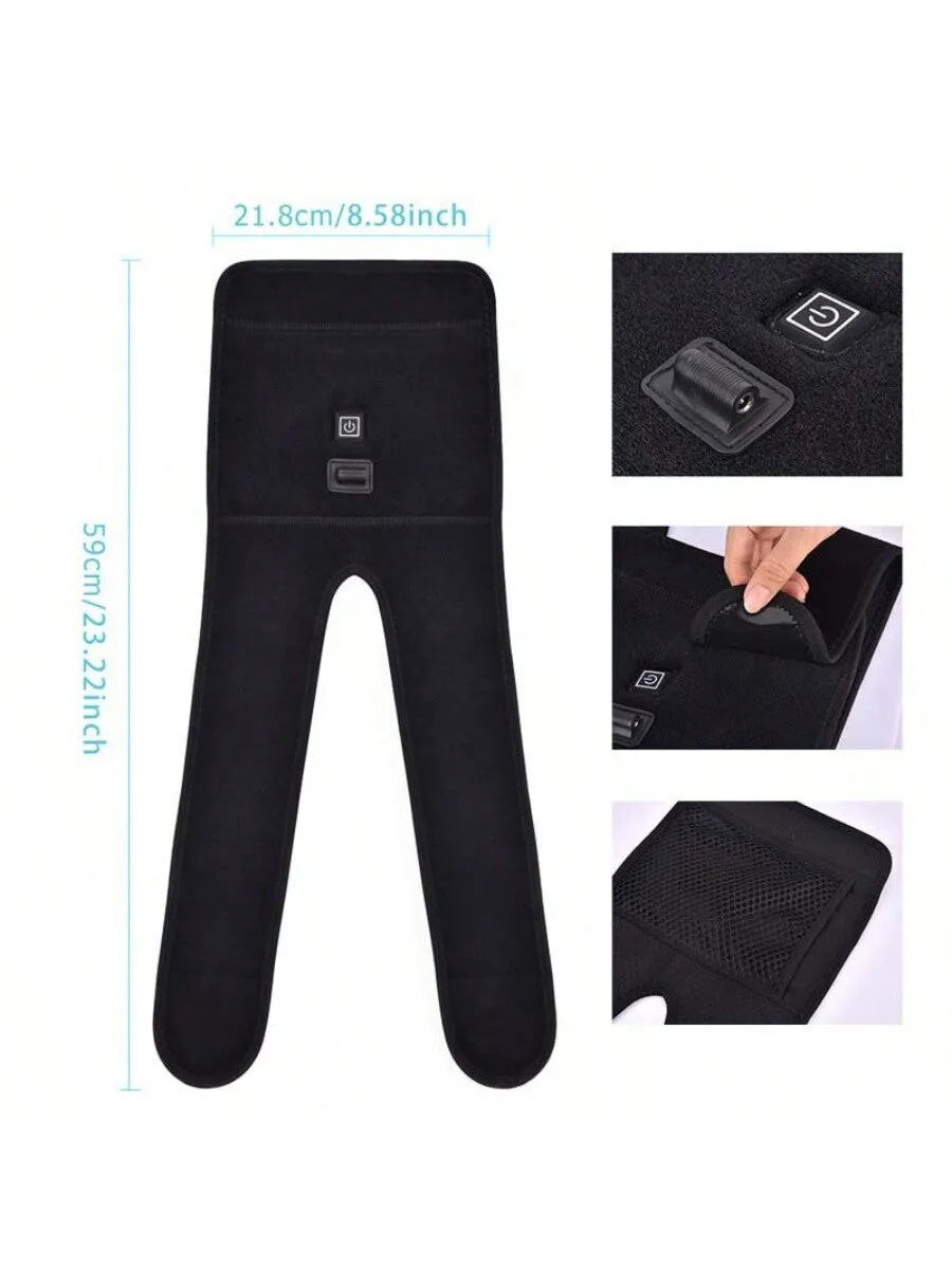 1pc Electric Knee Heating Pad USB Heated Knee Brace Support Old Cold Leg Knee Warmer