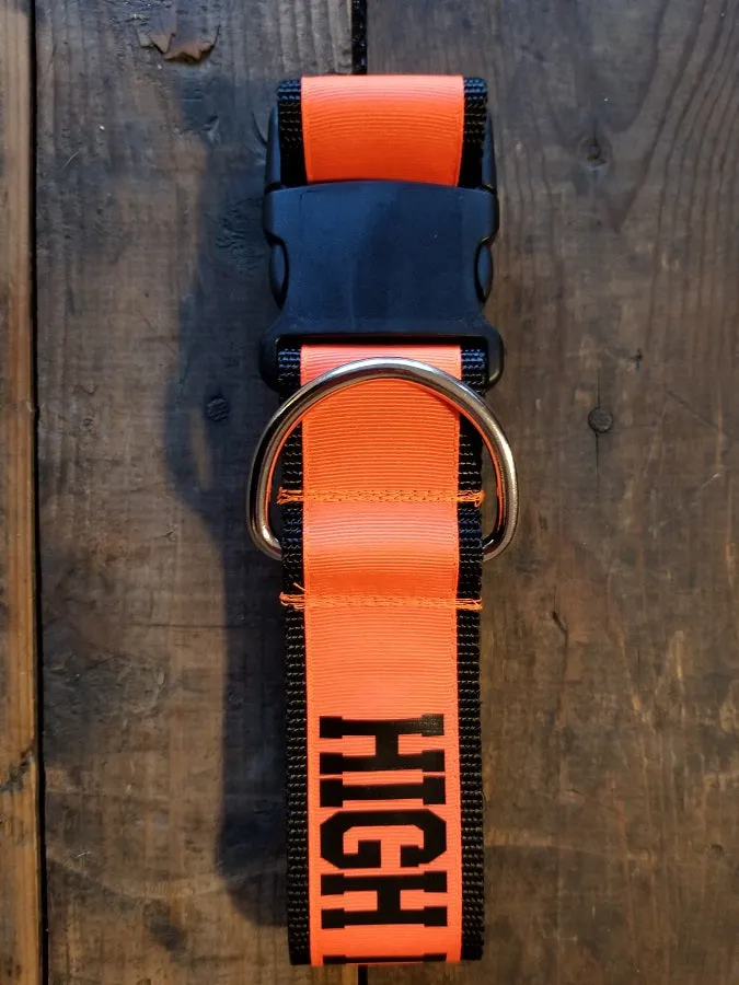 2" wide "HIGH DRIVE ASSHOLE" Dog Collar