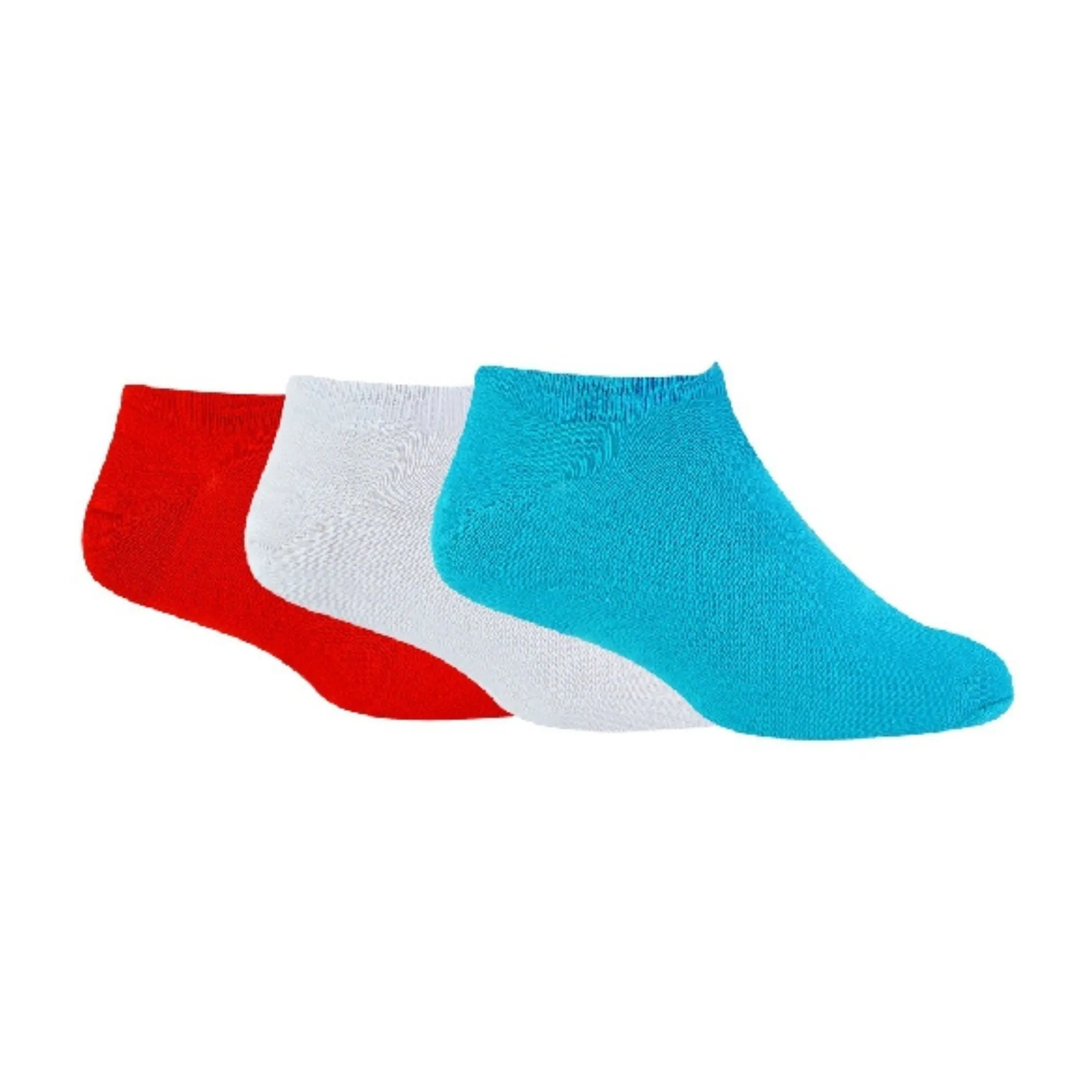 3 Pack Mens Bamboo Trainer Socks with Coloured Heel & Toe