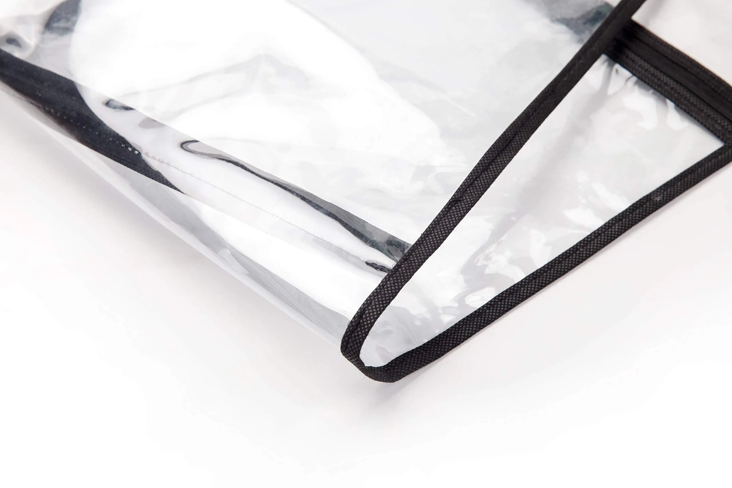 3 Packs Transparent PVC Garment Bag,Dance Costume Bags,Foldable 51 Inch Full Zipper Suits Bag Dream Duffel, Versatile Hanging Garment Bag with 6 Large Zipper Pockets for Dance Competitions Travel
