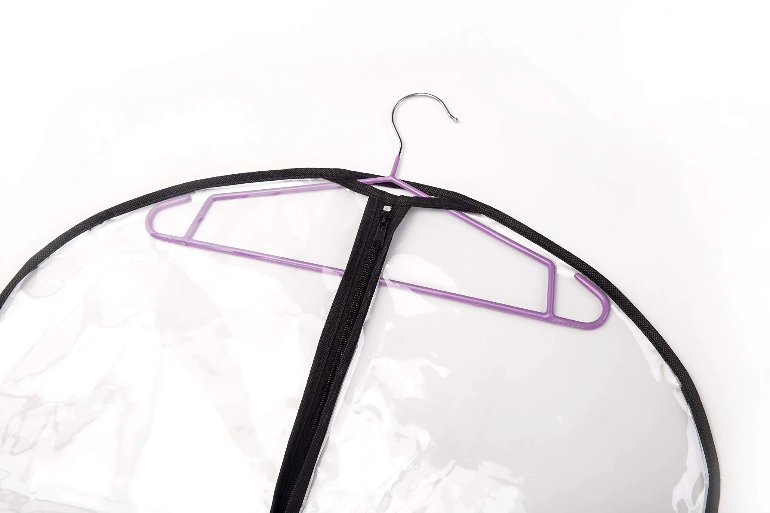 3 Packs Transparent PVC Garment Bag,Dance Costume Bags,Foldable 51 Inch Full Zipper Suits Bag Dream Duffel, Versatile Hanging Garment Bag with 6 Large Zipper Pockets for Dance Competitions Travel
