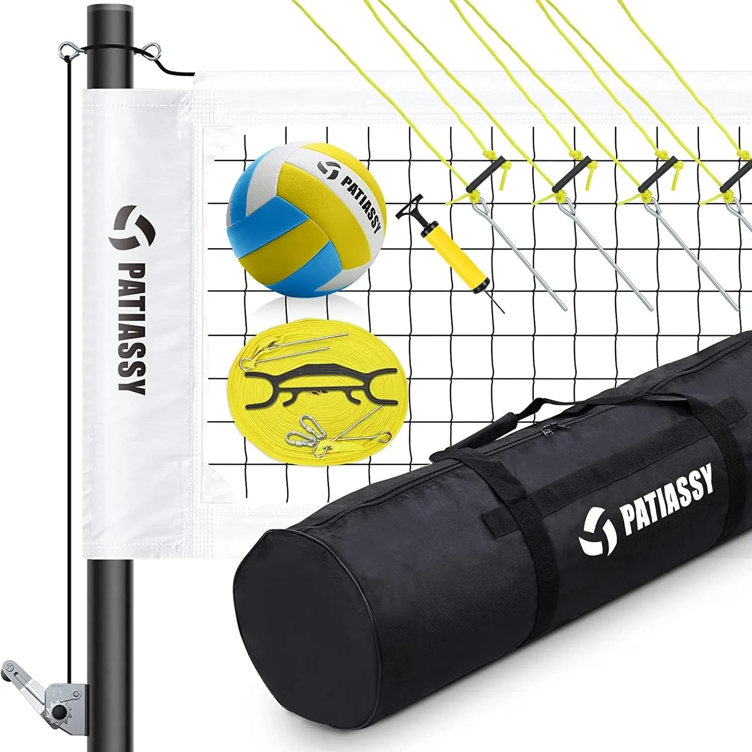 32ft Portable Professional Outdoor Volleyball Net Set with