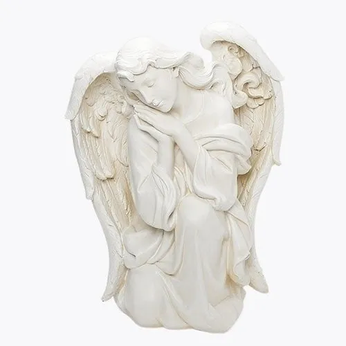 39" Scale White Kneeling Angel for Nativity 39520 22.5" H