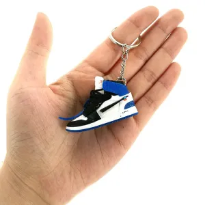 3D Air Jordan 1 MID Off White 'Fragment' Keychain