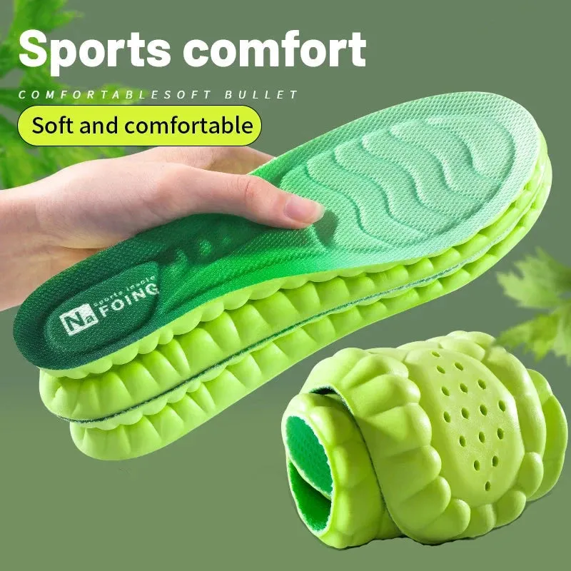 4D Cloud Technology Sports Insoles Breathable & Shock Absorbing