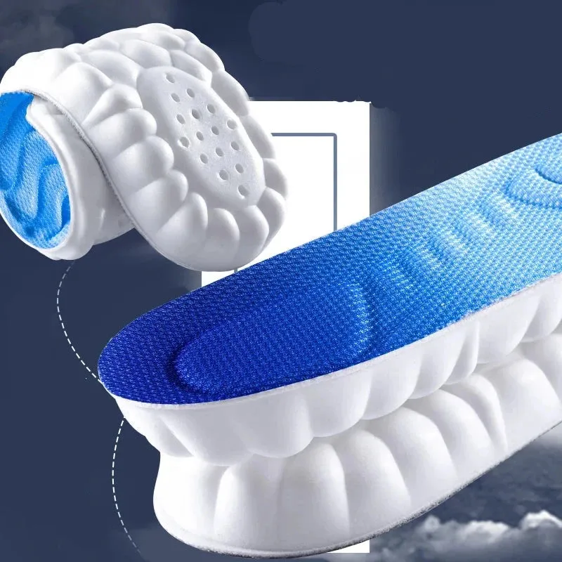 4D Cloud Technology Sports Insoles Breathable & Shock Absorbing