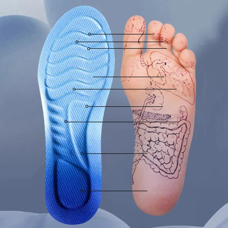 4D Cloud Technology Sports Insoles Breathable & Shock Absorbing