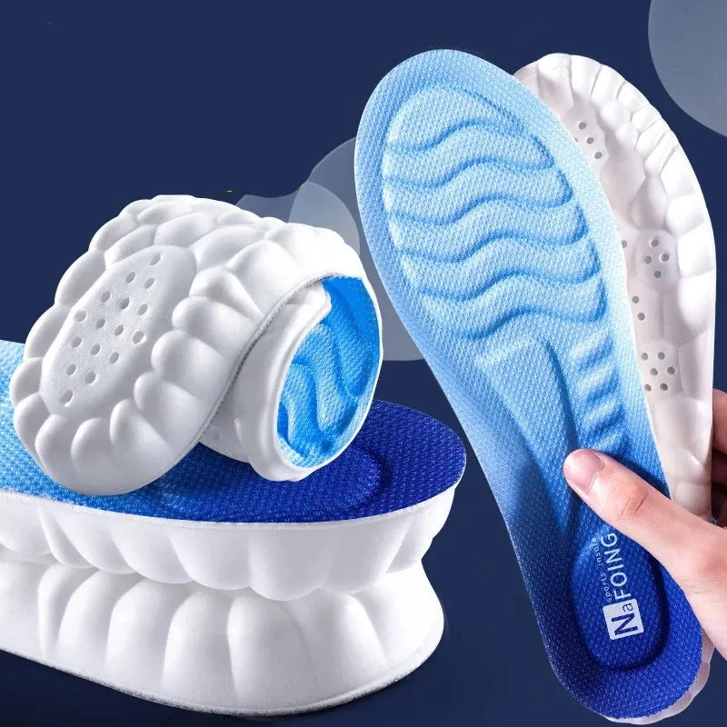 4D Cloud Technology Sports Insoles Breathable & Shock Absorbing