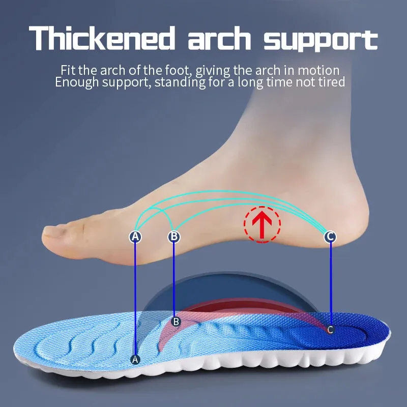 4D Cloud Technology Sports Insoles Breathable & Shock Absorbing