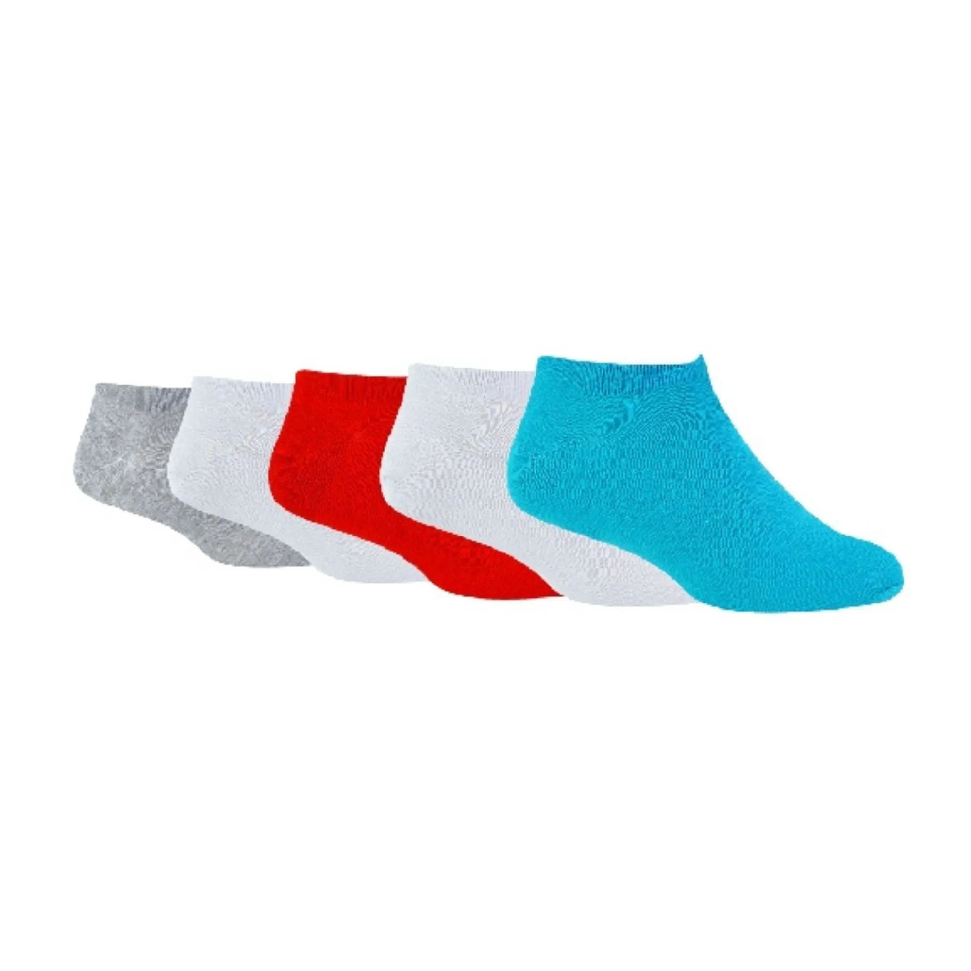 5 Pack Mens Bamboo Trainer Socks with Coloured Heel & Toe