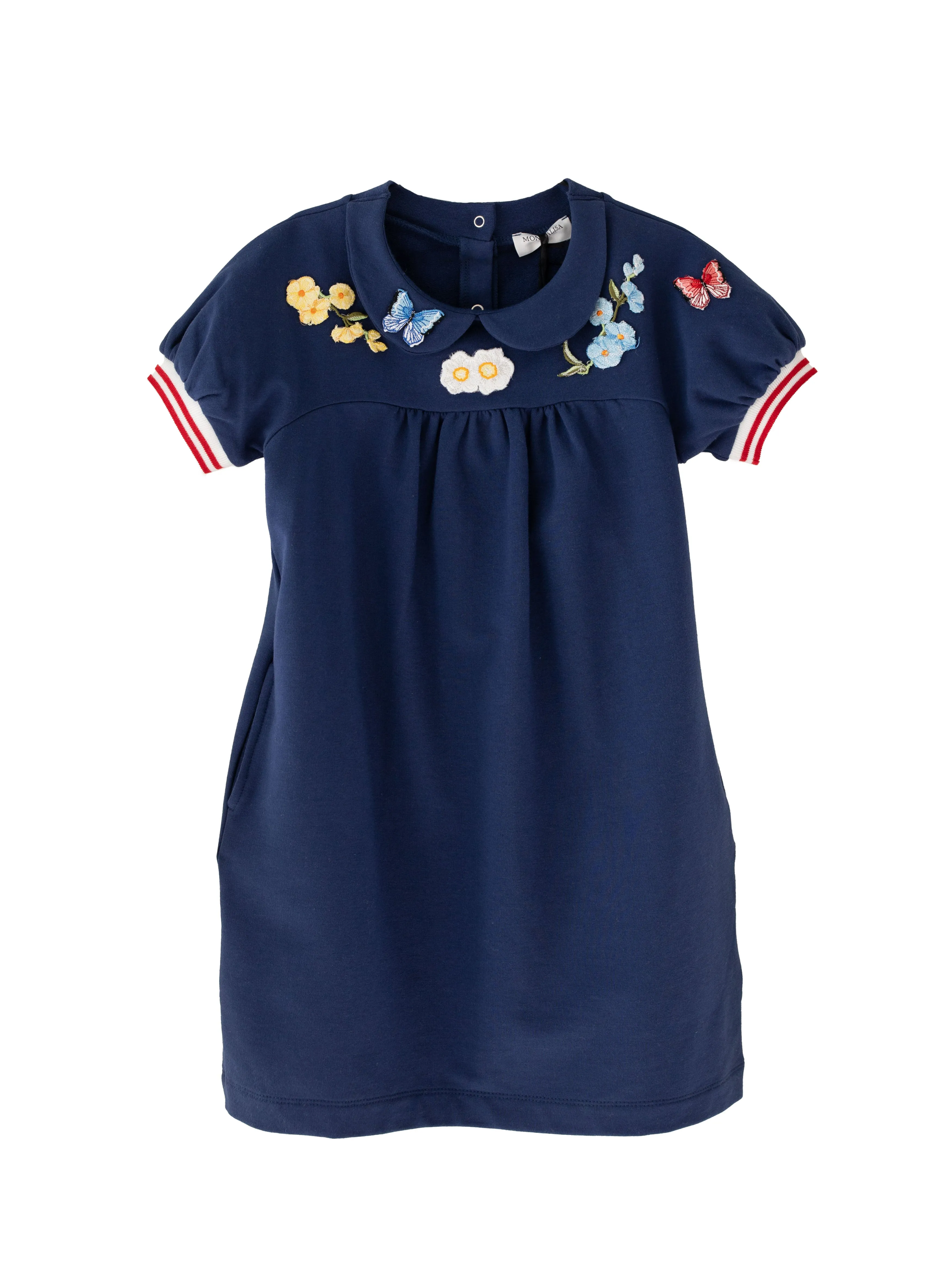 [5/6y] Monnalisa Fella Soft Blue Navy Dress