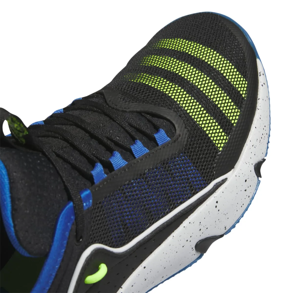 ADIDAS IE0078 TRAE UNLIMITED MN'S (Medium) Black/Lemon/Blue Textile Basketball Shoes