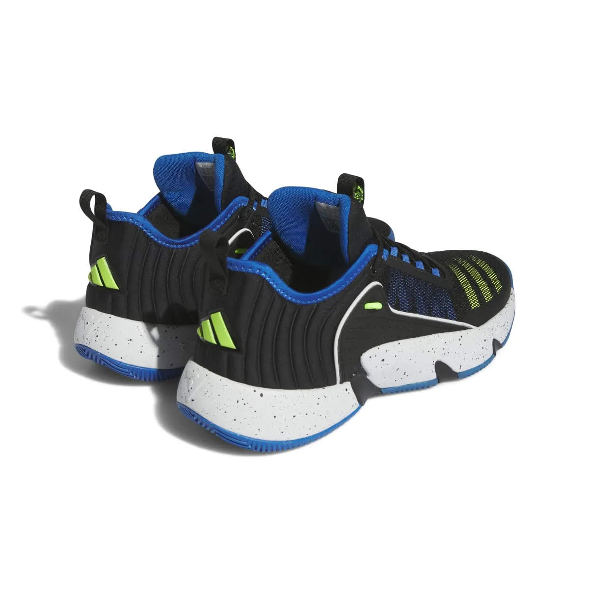ADIDAS IE0078 TRAE UNLIMITED MN'S (Medium) Black/Lemon/Blue Textile Basketball Shoes