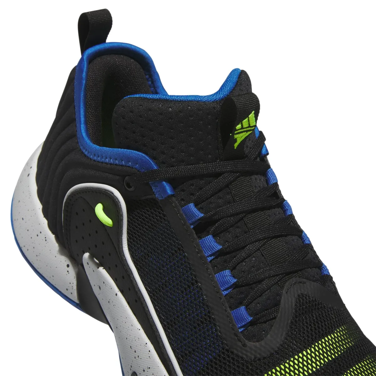 ADIDAS IE0078 TRAE UNLIMITED MN'S (Medium) Black/Lemon/Blue Textile Basketball Shoes