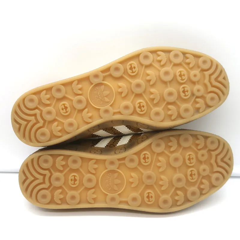 Adidas x Gucci Gazelle GG Monogram Low Top Sneakers Brown Size 7 HQ8850 NEW