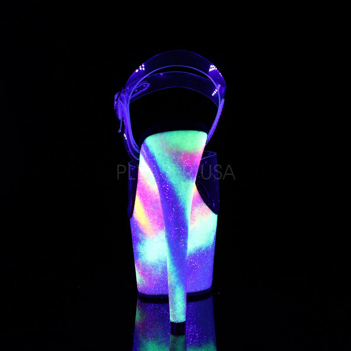 ADORE-708GXY  Clear/Neon Galaxy Glitter
