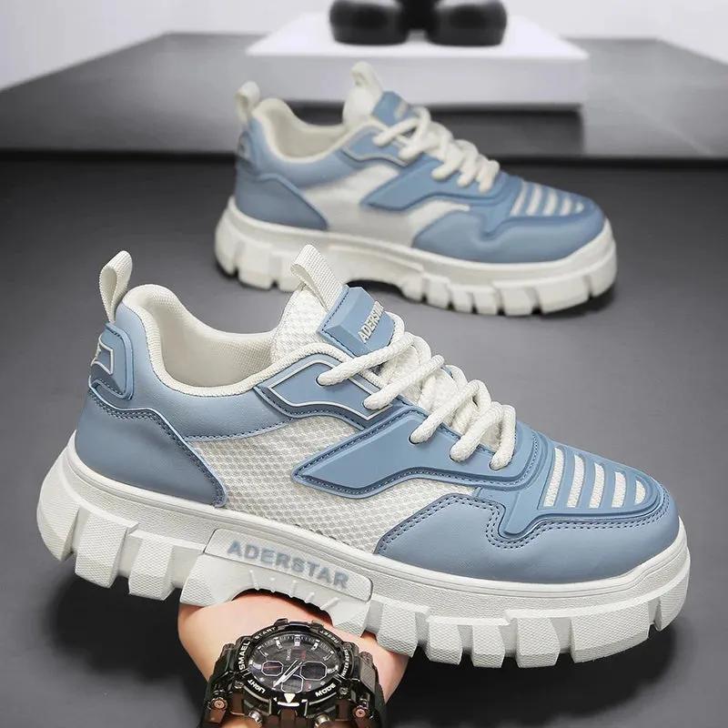 ADVBRIDGE  -  Men's Korean Casual Shoes Four Seasons Thick Sole Comfortable Outdoor Walking Shoes Fashion Youth Soft Sole Sports Shoes