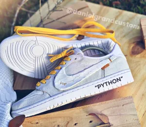 Air J 1 low Pale Python