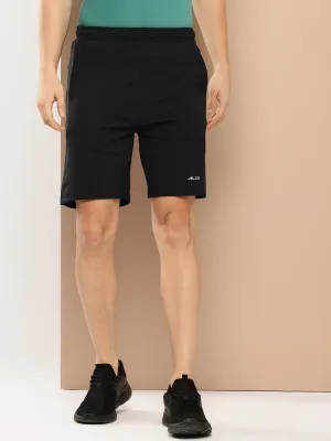 Alcis Men Black Solid Running Shorts