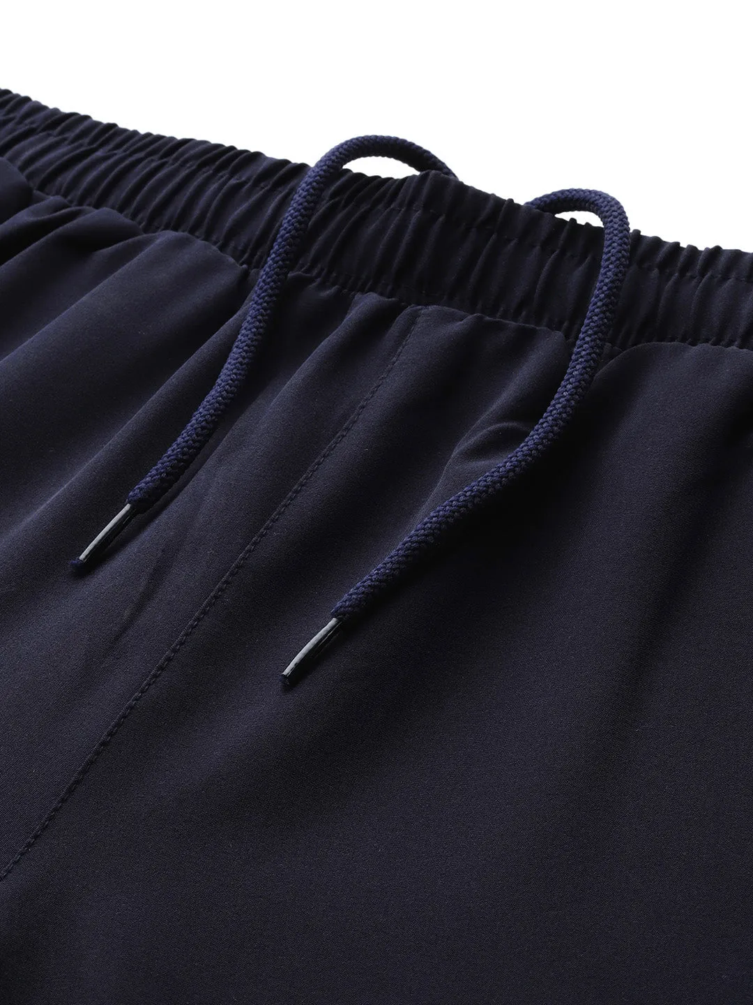 Alcis Men Navy Blue Solid Track Pants