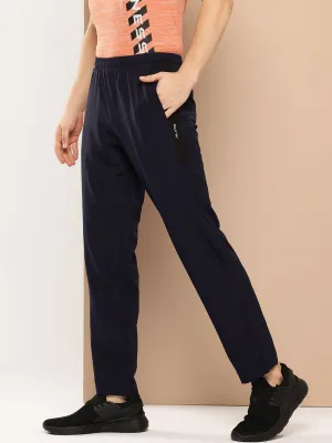 Alcis Men Navy Blue Solid Track Pants