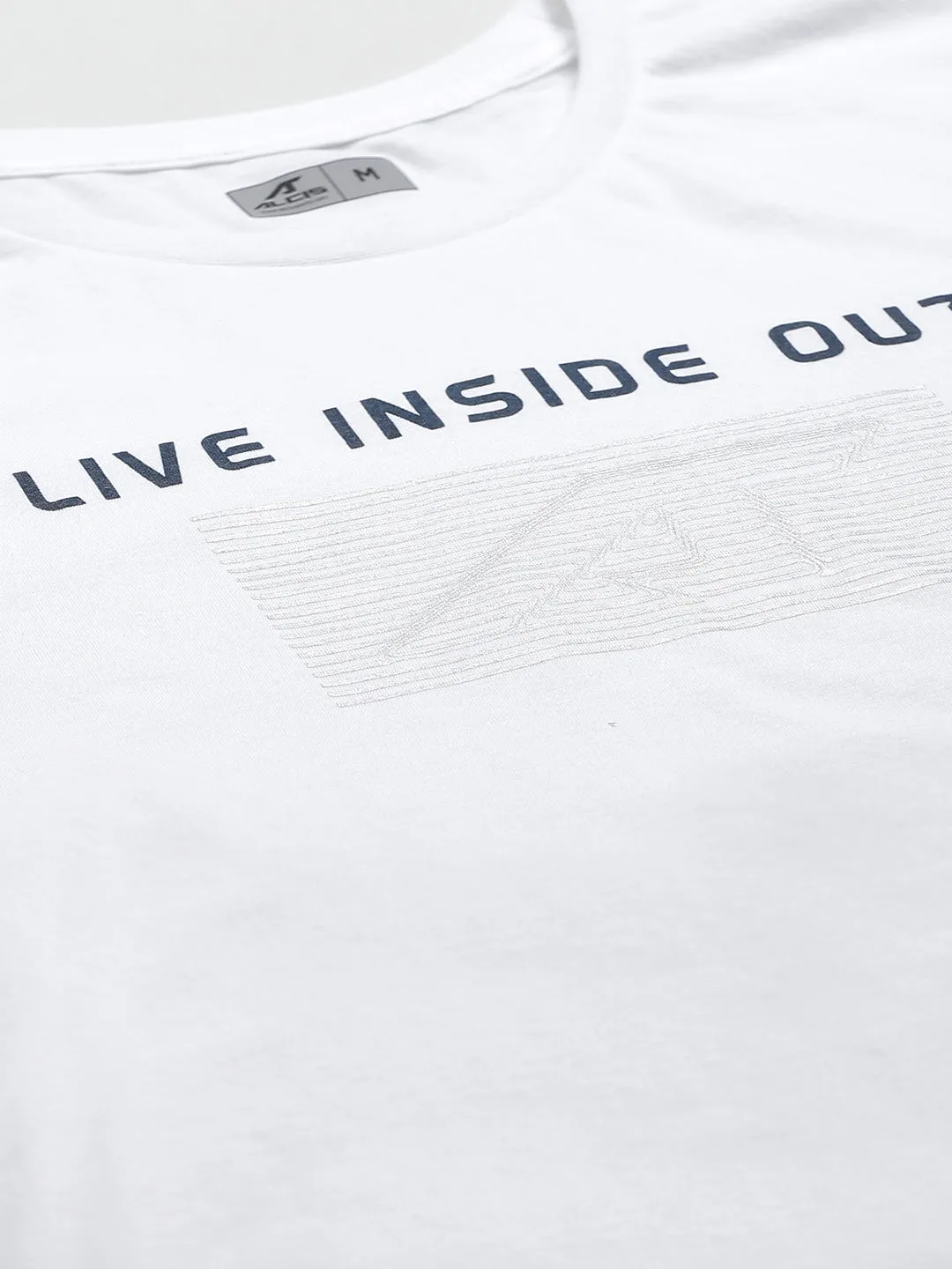 Alcis Men Printed White Tshirts