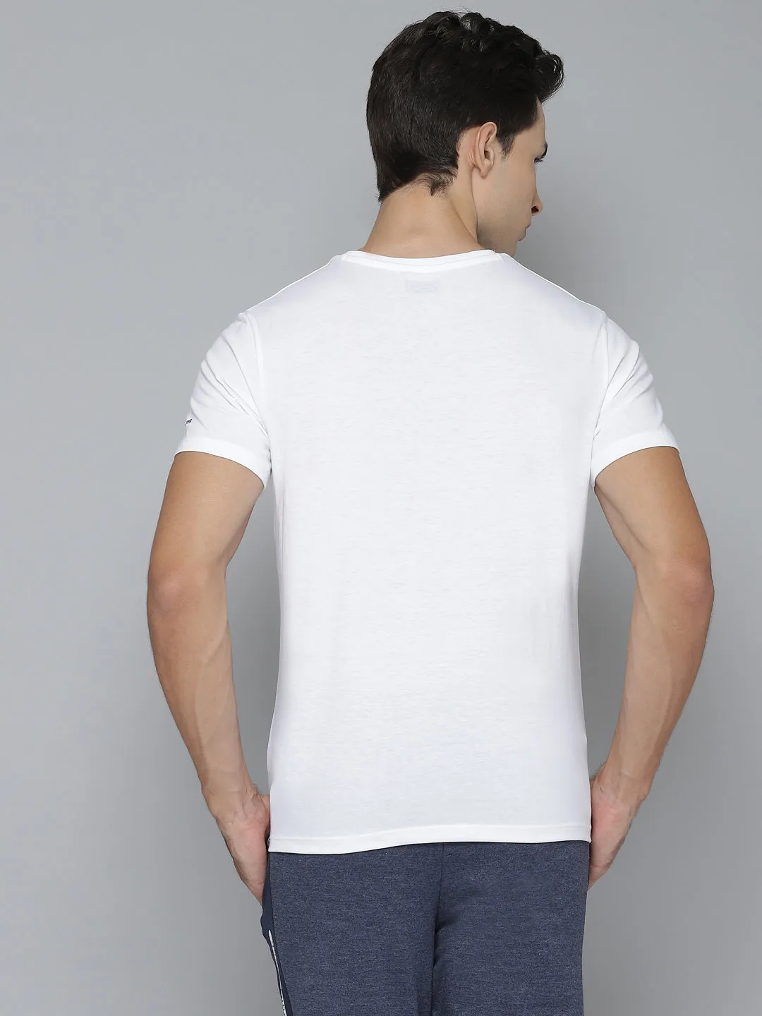 Alcis Men Printed White Tshirts