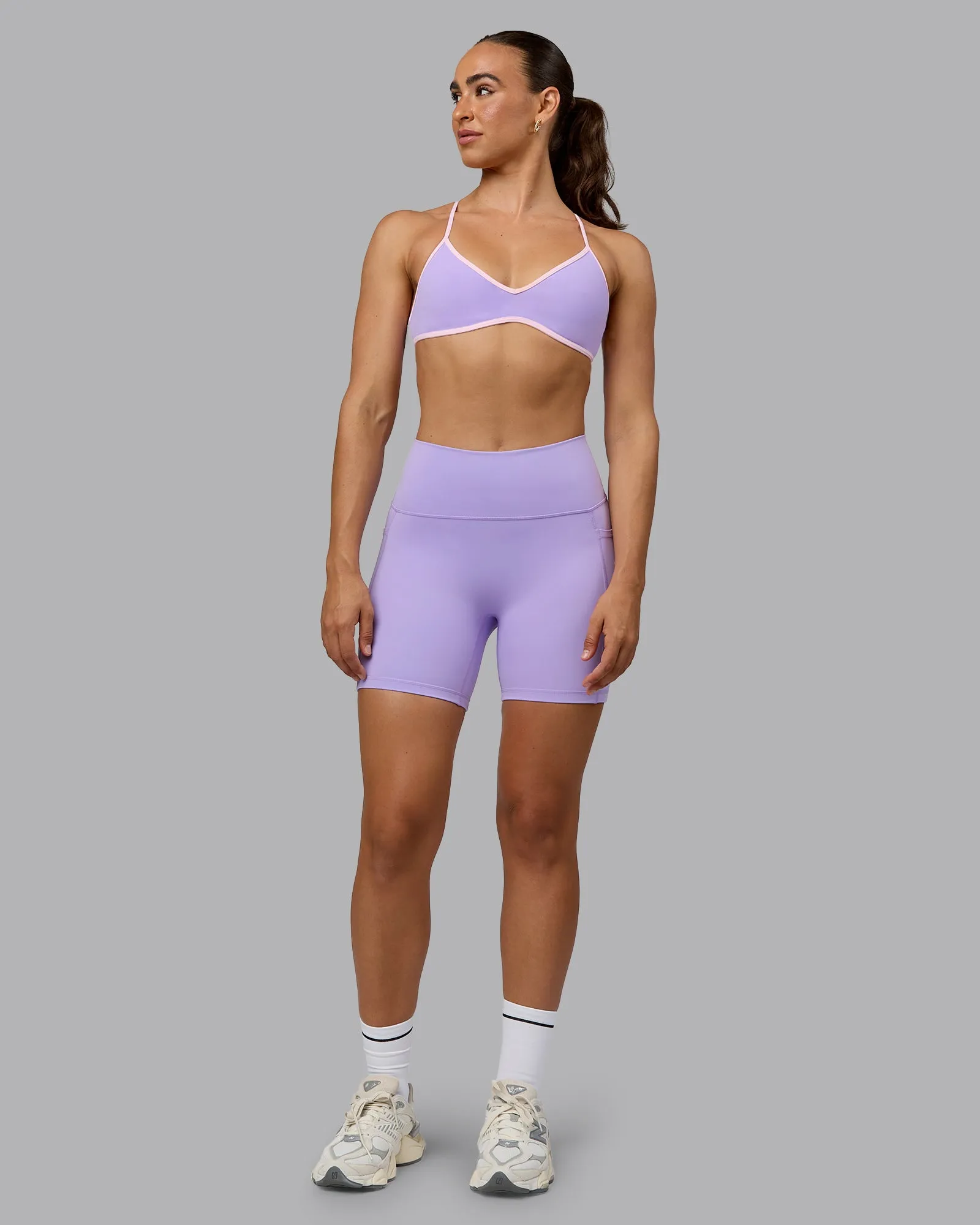 Ambience Sports Bra - Pale Lilac-Pale Pink