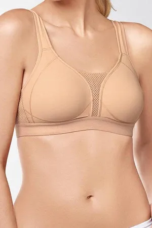 Amoena Performance Sports Bra - Nude, Size 42C