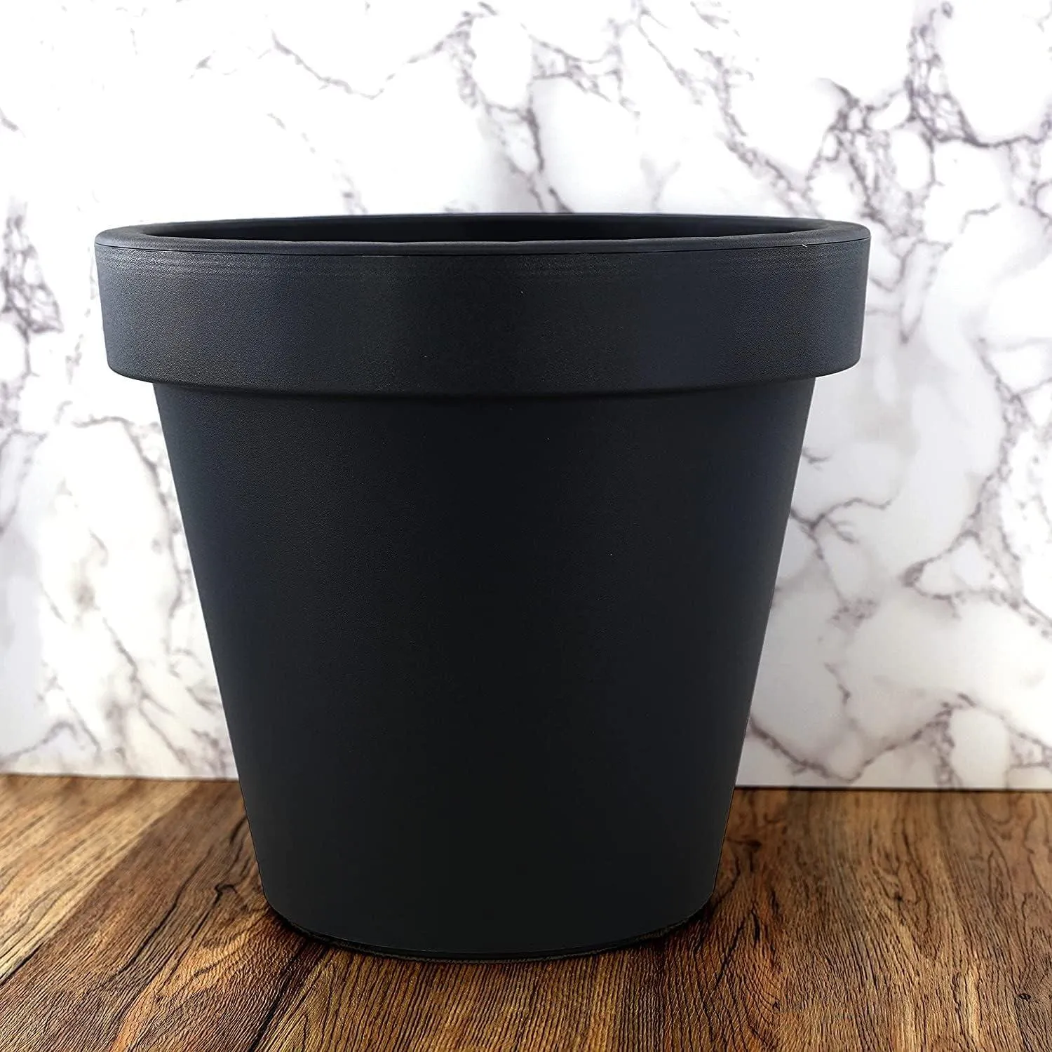 Anthracite Round Flower Planter 26 cm
