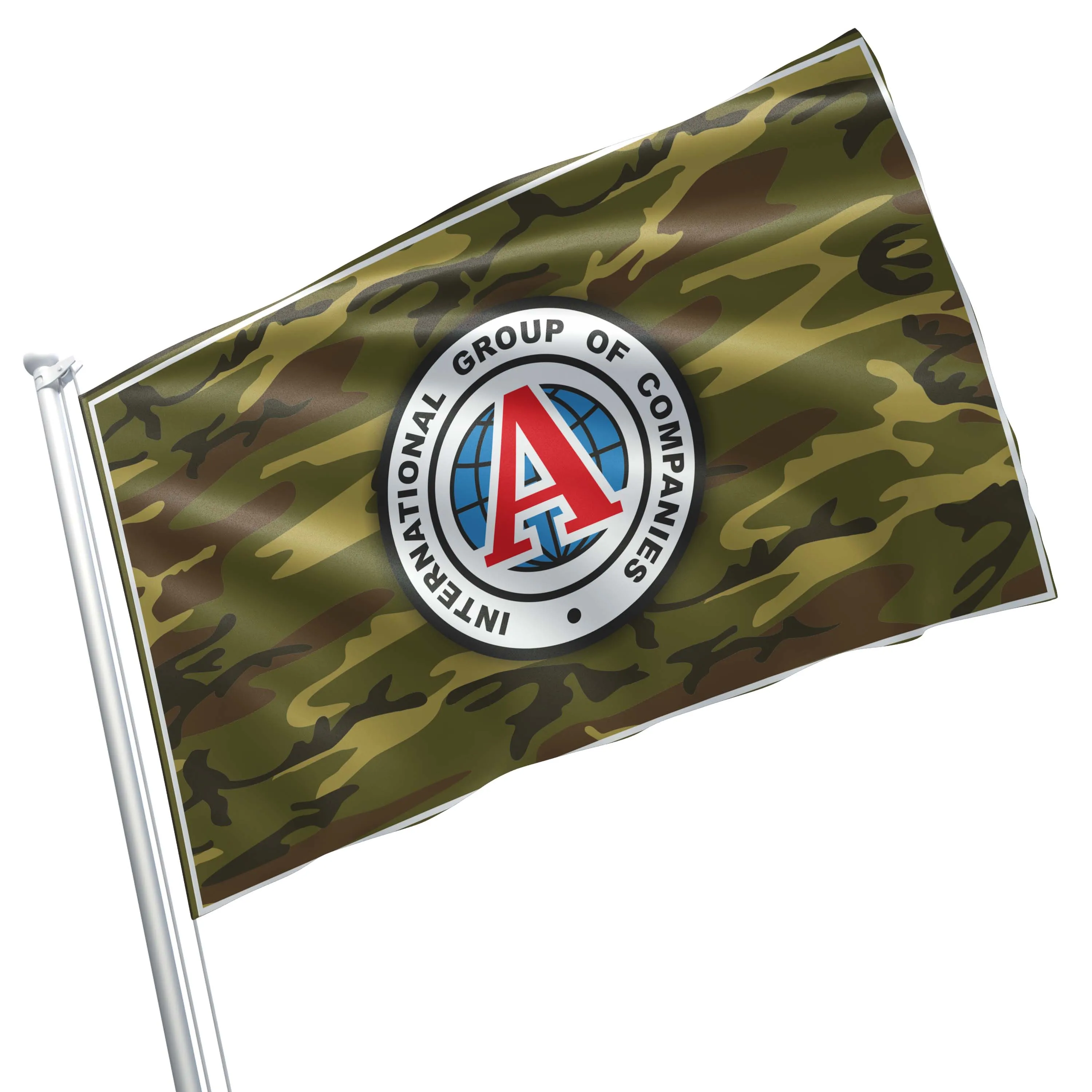 Antiterror Private Military Company International Group Of Companies Flag Banner