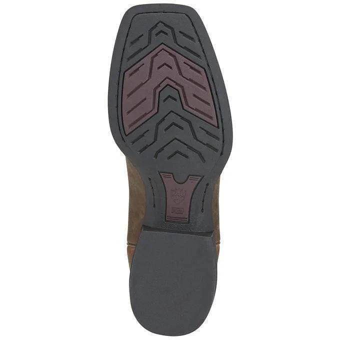 Ariat Mens Wide Square Toe Roper Boots Brown