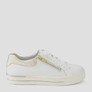 ATAMI W - WHITE-PALE GOLD LEATHER