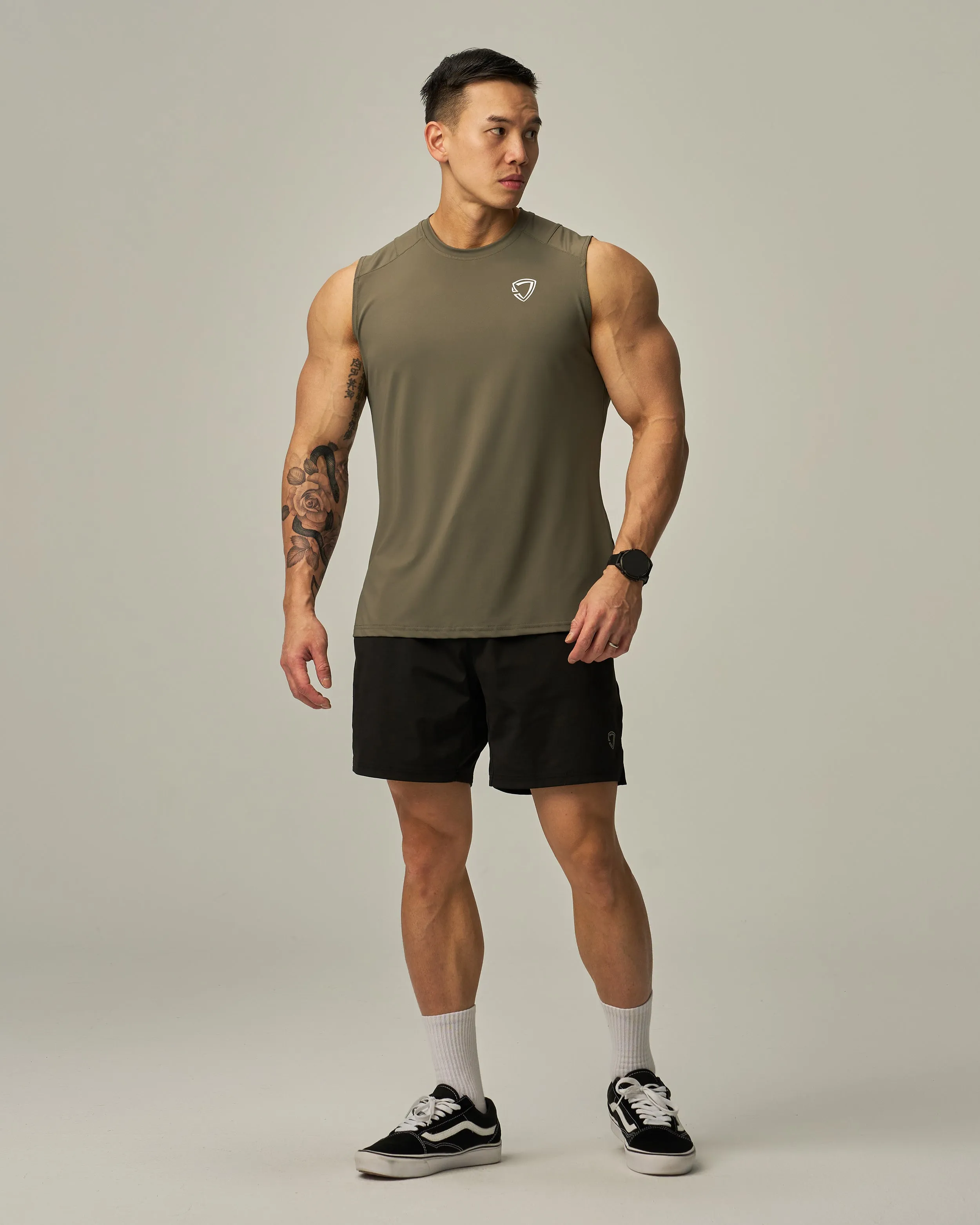 Badge Train Wide Tank Top