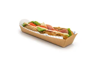 Baguette Tray Compostable Kraft