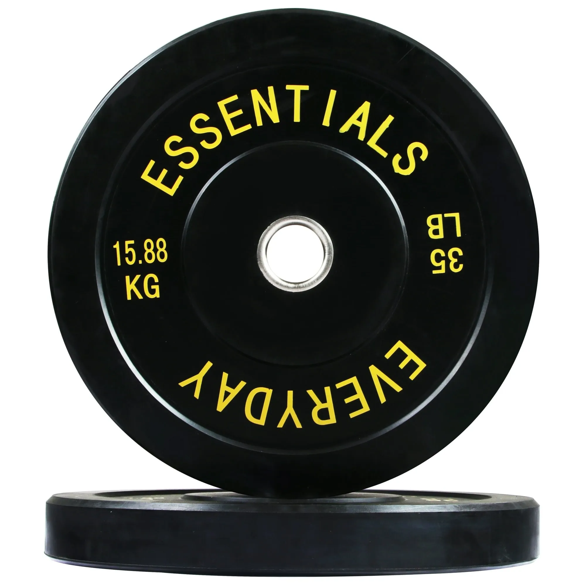 BalanceFrom Olympic Bumper Plate Weight Plate, 35 lbs Pair Black - new