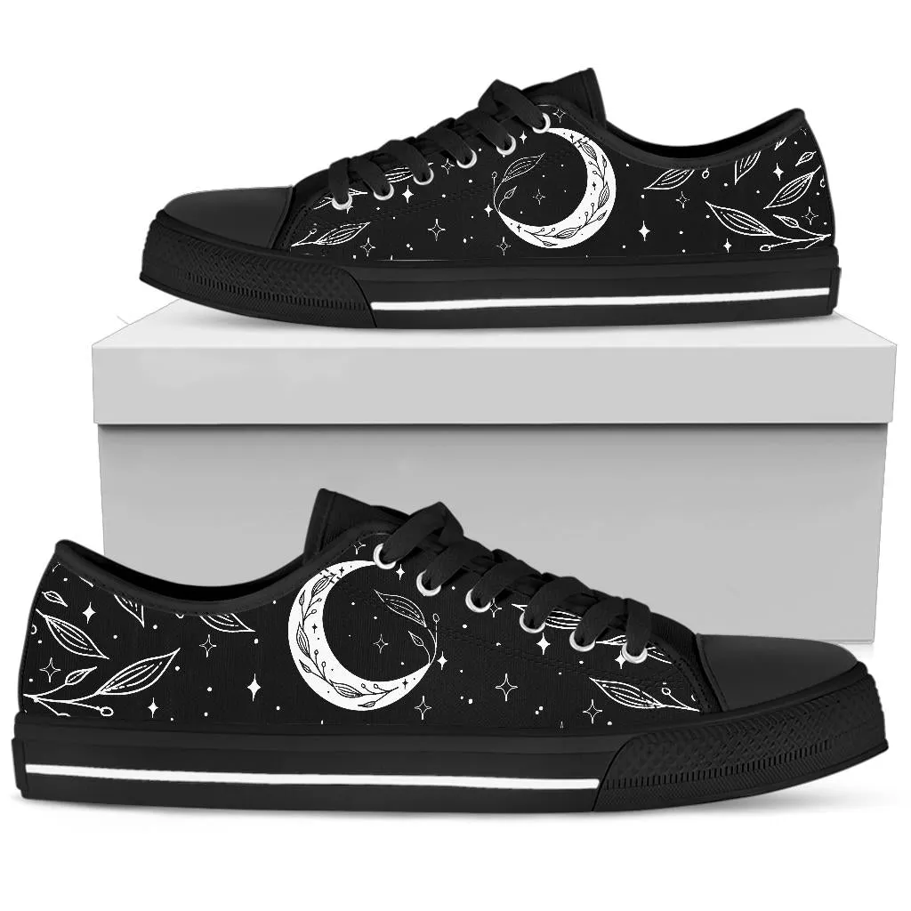B&W Moons Low Top Sneakers