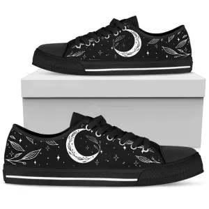 B&W Moons Low Top Sneakers