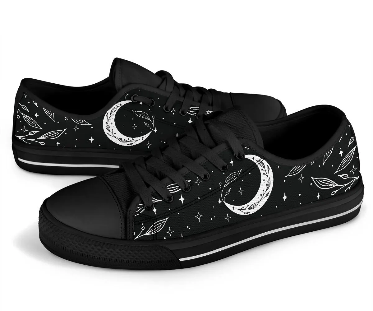 B&W Moons Low Top Sneakers