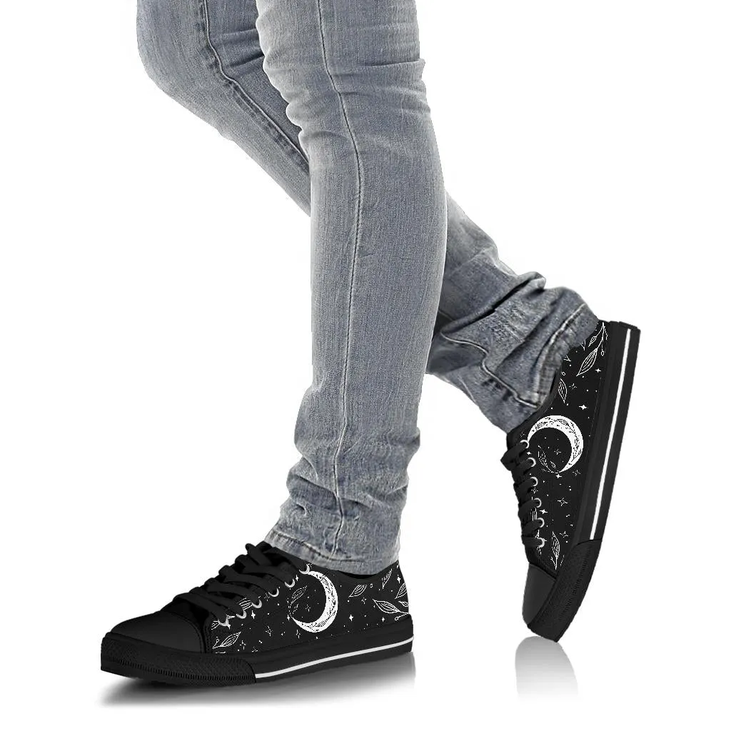 B&W Moons Low Top Sneakers