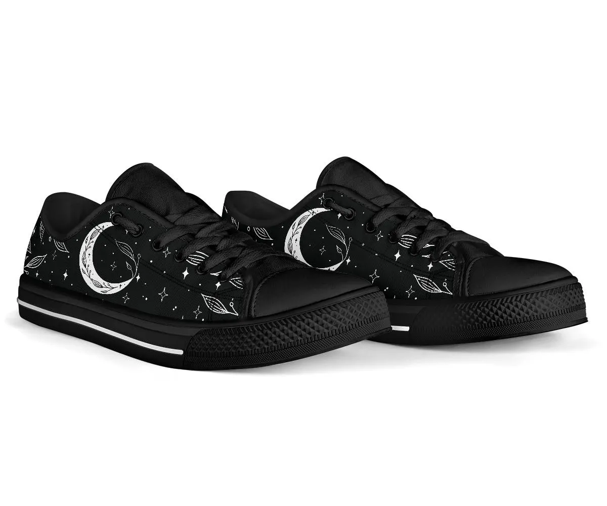 B&W Moons Low Top Sneakers
