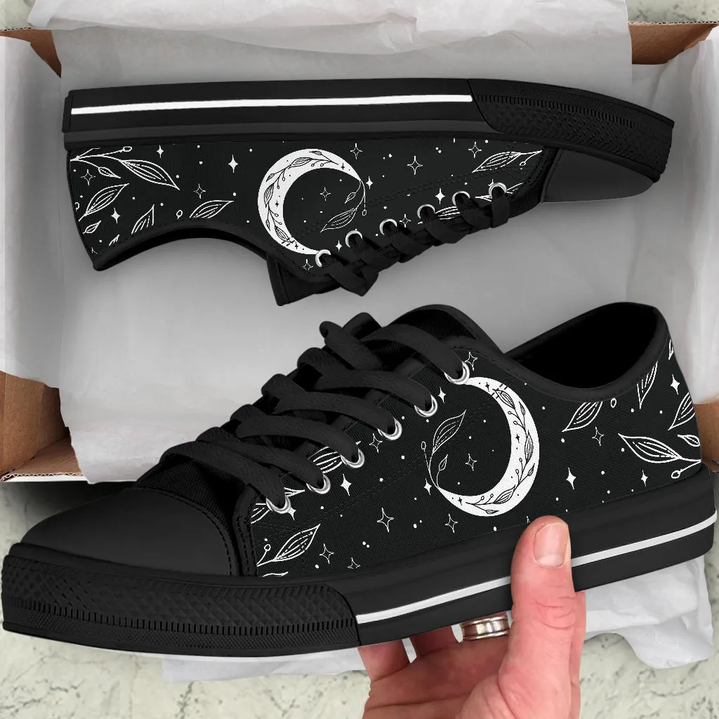 B&W Moons Low Top Sneakers
