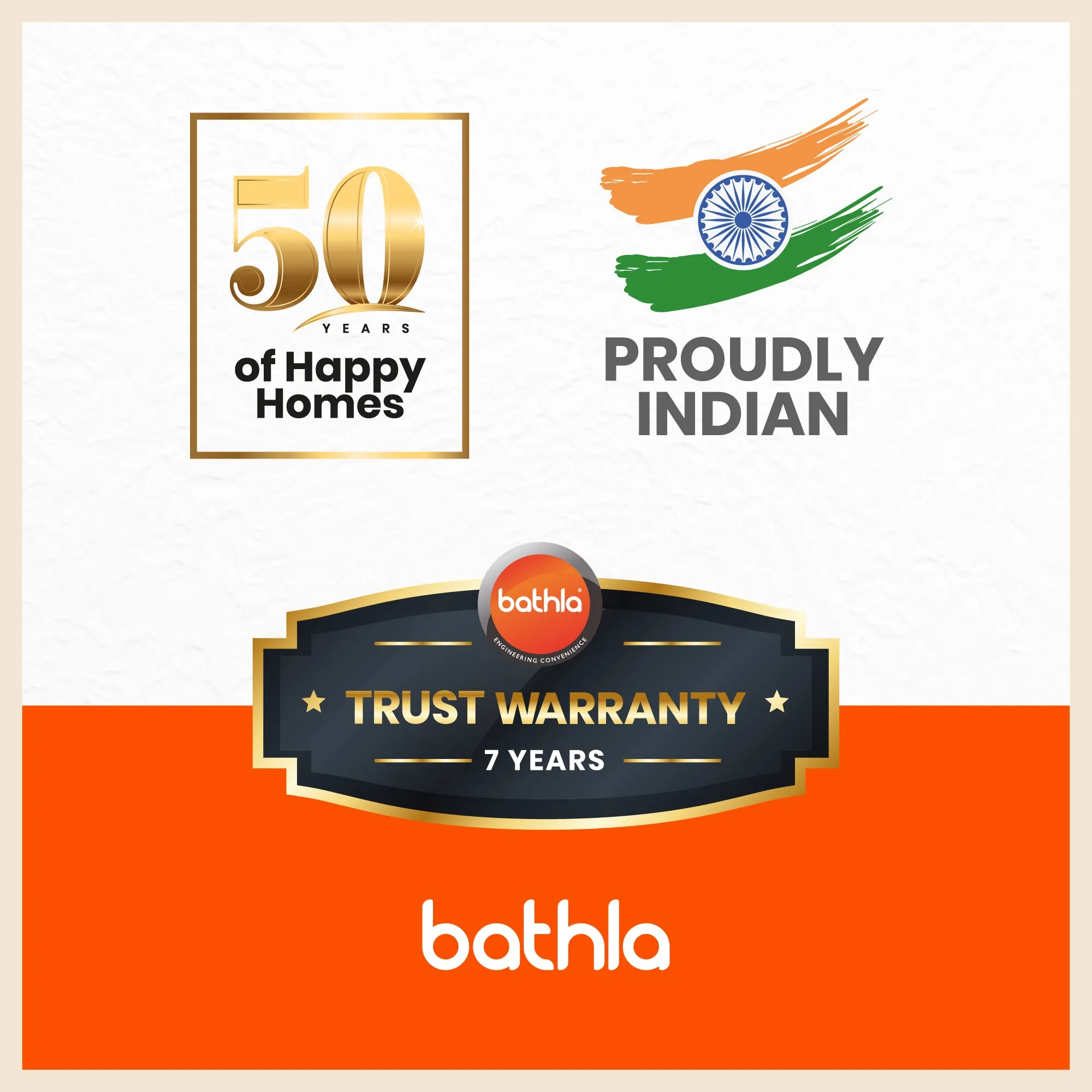 Bathla Advance Pro 3-Step Foldable Aluminium Ladder for Home | Heavy Duty & Anti-Slip Steps | 7 Year Manufacturer Warranty