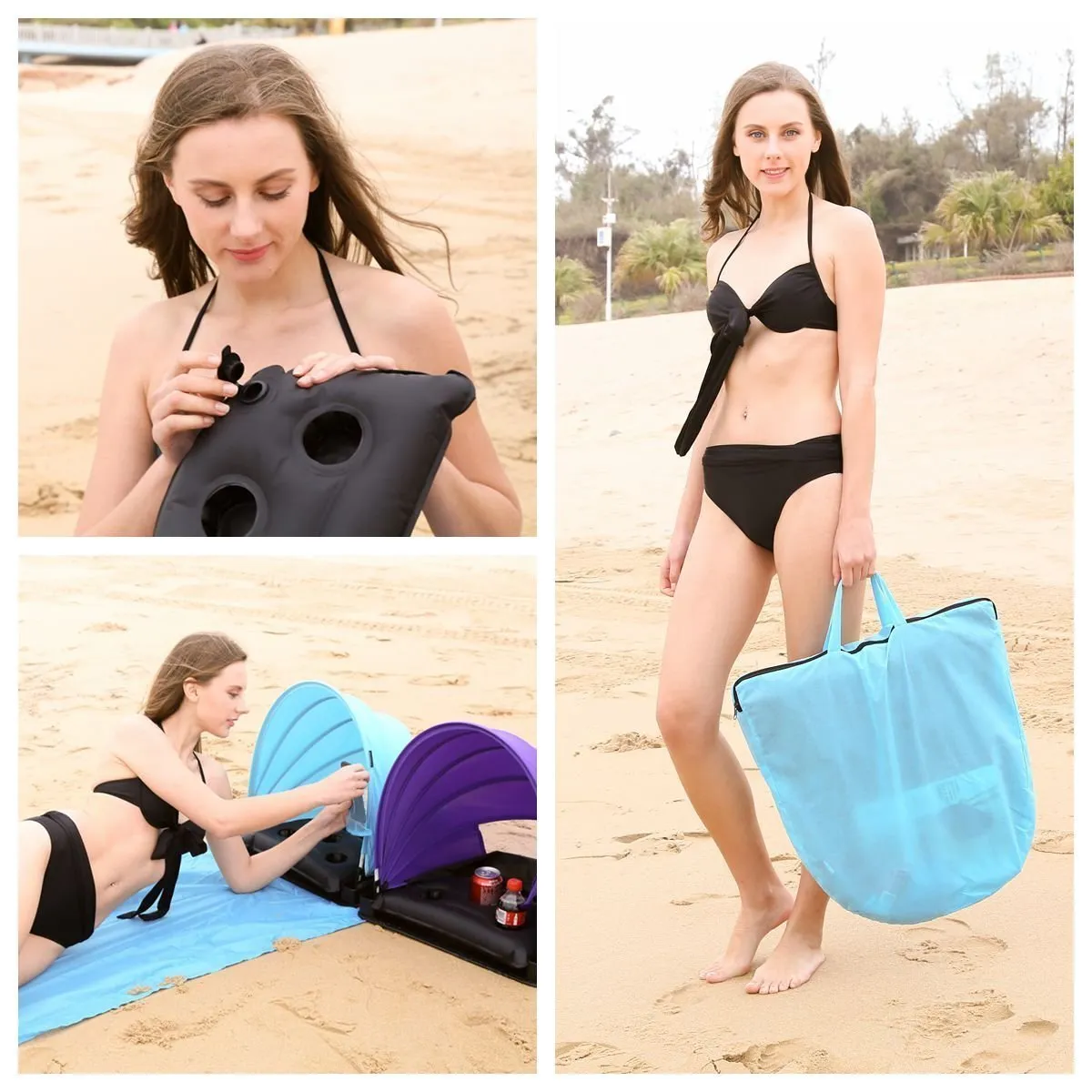 Beach Sunshade Pillow