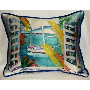 Betsy Drake Bay View Pillow- Indoor/Outdoor