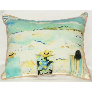 Betsy Drake Bottoms Up Again Pillow- Indoor/Outdoor