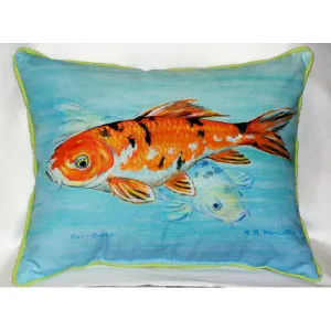 Betsy Drake Koi Pillow- Indoor/Outdoor